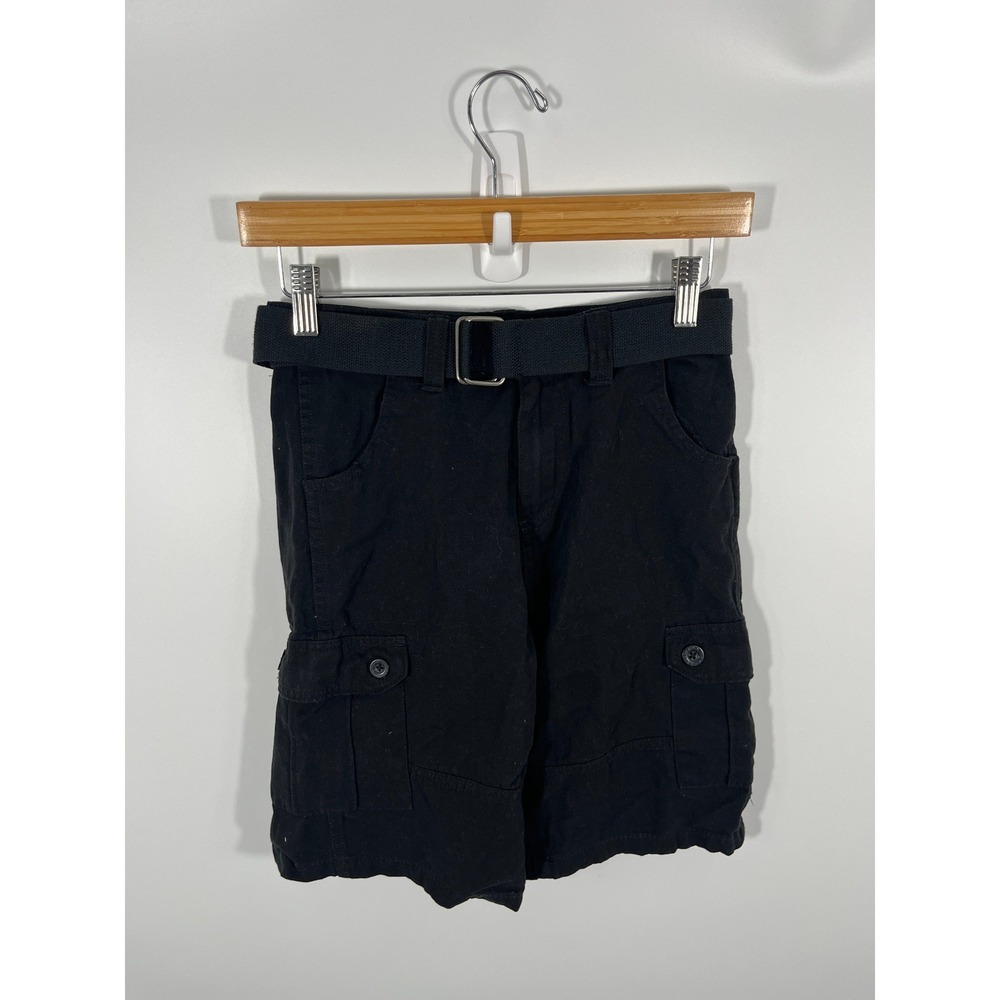 Copper Denim Y2K Womens Jorts 12 Black Cargo Baggy Skater Grunge Goth Street‎